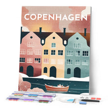 Load image into Gallery viewer, Diamond Painting - Travel Poster Copenhagen