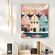 Load image into Gallery viewer, Diamond Painting - Travel Poster Copenhagen