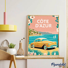 Load image into Gallery viewer, Diamond Painting - Travel Poster Côte d'Azur