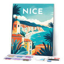 Load image into Gallery viewer, Diamond Painting - Travel Poster Nice canvas already framed