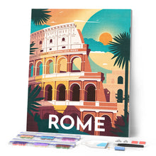 Load image into Gallery viewer, Diamond Painting - Travel Poster Rome
