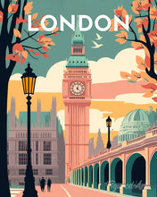 Load image into Gallery viewer, Diamond Painting - Travel Poster London 2 canvas already framed