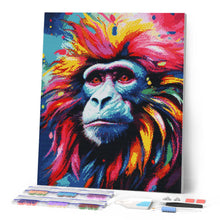 Load image into Gallery viewer, Diamond Painting - Colourful Abstract Baboon