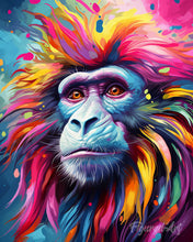 Load image into Gallery viewer, Diamond Painting - Colourful Abstract Baboon