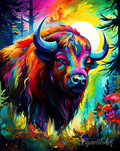 Load image into Gallery viewer, Diamond Painting - Colourful Abstract Bison