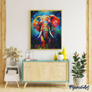 Diamond Painting - Colourful Abstract Elephant