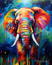 Load image into Gallery viewer, Diamond Painting - Colorful Abstract Wildlife - Elephant 40x50cm canvas already framed