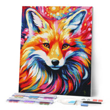 Load image into Gallery viewer, Diamond Painting - Colourful Abstract Fox