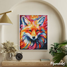 Load image into Gallery viewer, Diamond Painting - Colourful Abstract Fox