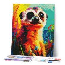 Load image into Gallery viewer, Diamond Painting - Colourful Abstract Meerkat