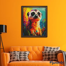 Load image into Gallery viewer, Diamond Painting - Colourful Abstract Meerkat