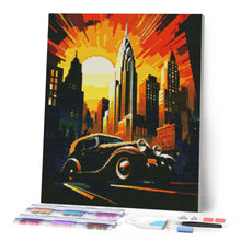 Load image into Gallery viewer, Diamond Painting - Art Deco Car in New York
