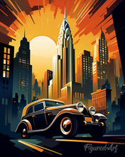 Load image into Gallery viewer, Diamond Painting - Art Deco Car in New York