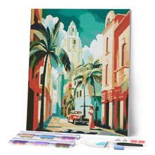 Load image into Gallery viewer, Diamond Painting - Cuba Art Deco canvas already framed