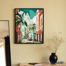 Load image into Gallery viewer, Diamond Painting - Cuba Art Deco canvas already framed