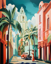 Load image into Gallery viewer, Diamond Painting - Cuba Art Deco canvas already framed