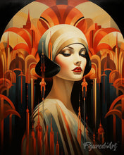 Load image into Gallery viewer, Diamond Painting - Art Deco Woman 40x50cm canvas already framed