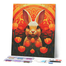 Load image into Gallery viewer, Diamond Painting - Rabbit Art Deco