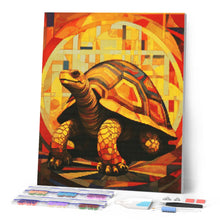 Load image into Gallery viewer, Diamond Painting - Tortoise Art Deco 40x50cm canvas already framed