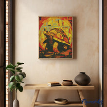 Load image into Gallery viewer, Diamond Painting - Tortoise Art Deco 40x50cm canvas already framed