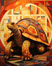 Load image into Gallery viewer, Diamond Painting - Tortoise Art Deco 40x50cm canvas already framed