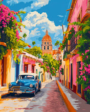 Load image into Gallery viewer, Diamond Painting - Classic Car in Mexico City 40x50cm canvas already framed