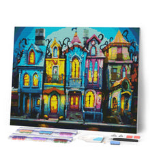 Load image into Gallery viewer, Diamond Painting - Colourful Gothic Houses