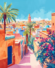 Load image into Gallery viewer, Diamond Painting - Marrakesh Morocco canvas already framed