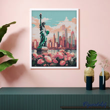 Load image into Gallery viewer, Diamond Painting - New York in Bloom canvas already framed