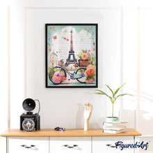 Load image into Gallery viewer, Diamond Painting - Paris in Bloom canvas already framed