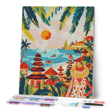 Load image into Gallery viewer, Diamond Painting - Bali Sunset 40x50cm canvas already framed