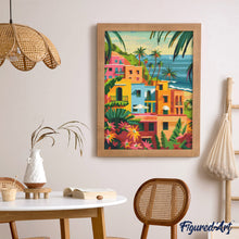 Load image into Gallery viewer, Diamond Painting - Moroccan Seaside City 40x50cm canvas already framed