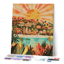 Load image into Gallery viewer, Diamond Painting - Bali Sunrise 40x50cm canvas already framed