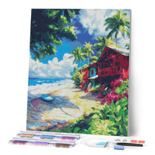 Load image into Gallery viewer, Diamond Painting - Surfing village 40x50cm canvas already framed