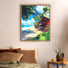 Load image into Gallery viewer, Diamond Painting - Surfing village 40x50cm canvas already framed