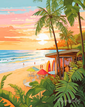 Load image into Gallery viewer, Diamond Painting - Surf Club 40x50cm canvas already framed