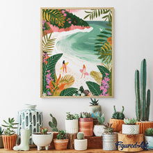 Load image into Gallery viewer, Diamond Painting - Tropical Bay 40x50cm canvas already framed