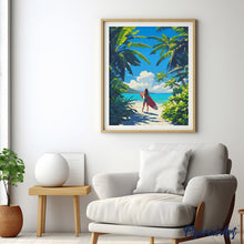 Load image into Gallery viewer, Diamond Painting - Tropical Surfing Paradise 40x50cm canvas already framed