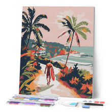 Load image into Gallery viewer, Diamond Painting - Coastal Walk 40x50cm canvas already framed