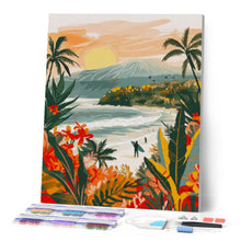 Load image into Gallery viewer, Diamond Painting - Tropical Beach 40x50cm canvas already framed