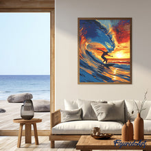 Load image into Gallery viewer, Diamond Painting - Big Wave Surfing 40x50cm canvas already framed