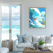 Load image into Gallery viewer, Diamond Painting - Surfing in Hawaii 40x50cm canvas already framed