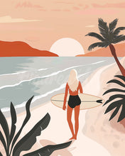 Load image into Gallery viewer, Diamond Painting - Sunset Beach Walk
