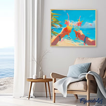 Load image into Gallery viewer, Diamond Painting - Beach Toast 40x50cm canvas already framed