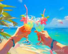 Load image into Gallery viewer, Diamond Painting - Beach Toast 40x50cm canvas already framed
