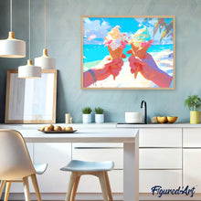 Load image into Gallery viewer, Diamond Painting - Beachside Ice Cream 40x50cm canvas already framed