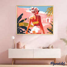 Load image into Gallery viewer, Diamond Painting - Summer Walk 40x50cm canvas already framed