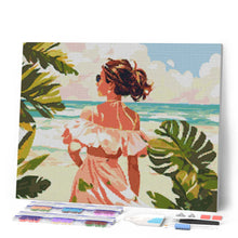 Load image into Gallery viewer, Diamond Painting - Lovely Girl by the Sea