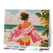 Load image into Gallery viewer, Diamond Painting - Enjoy the Beach 40x50cm canvas already framed