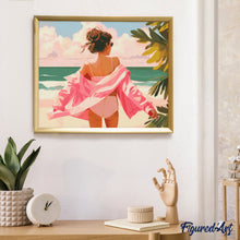 Load image into Gallery viewer, Diamond Painting - Enjoy the Beach 40x50cm canvas already framed